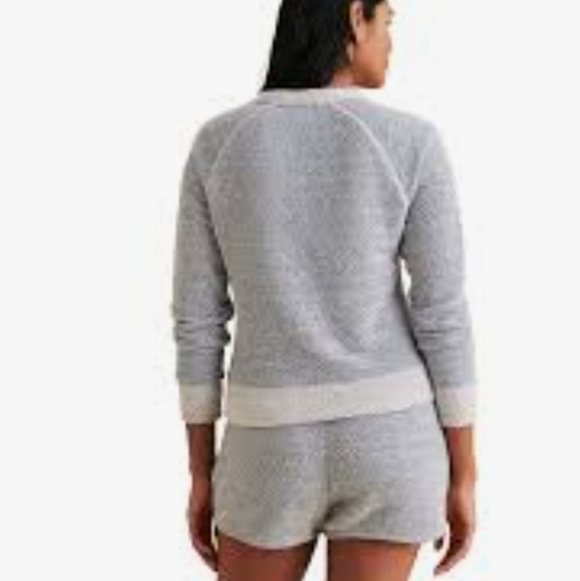 Faherty Whitewater Crewneck Pullover Sweater Grey Blend Size 2X French Terry - Picture 11 of 17